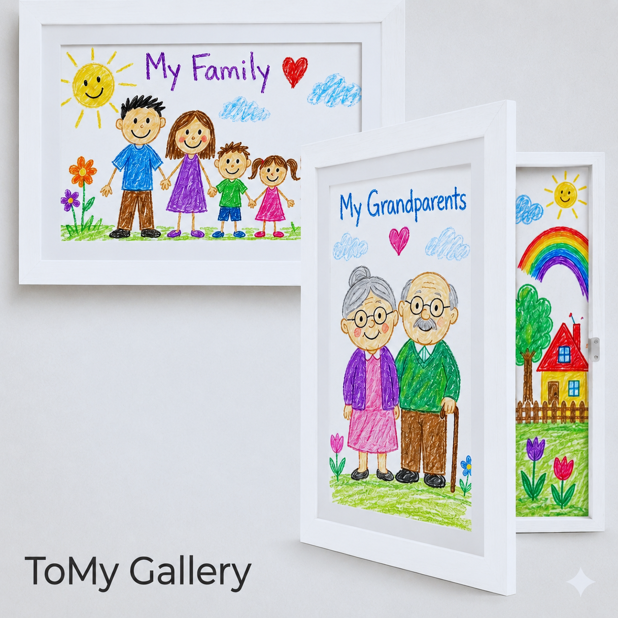 ToMy Gallery marco para conservar y exponer arte infantil en casa